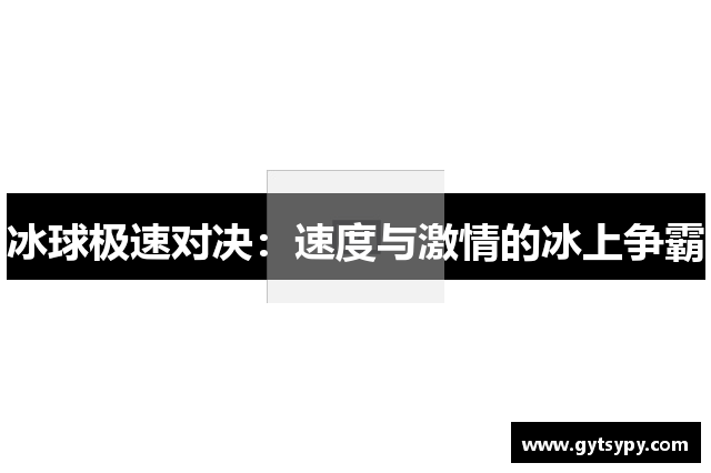 冰球极速对决：速度与激情的冰上争霸